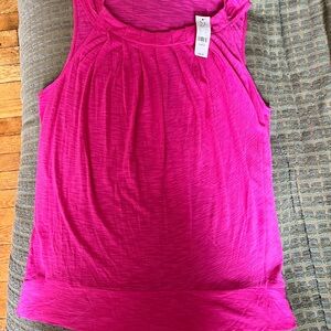 New York & Company Relaxed Pink Sleeveless Tank Top XL